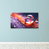 Fantasy Makro Wasserfall Leinwanddruck (Insitu (Holzboden))