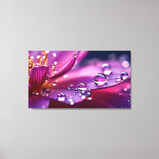 Fantasy Makro Wasserfall Leinwanddruck (Vorderseite)