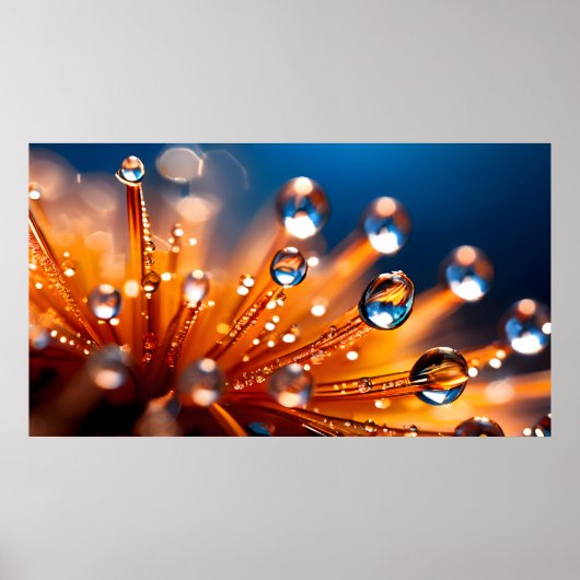 Fantasy Makro Wasserfall Poster (Vorne)