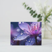 Fantasy Makro Wasserfall Postkarte (Stehend Vorderseite)
