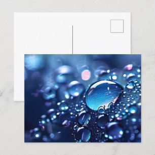 Fantasy Makro Wasserfall Postkarte