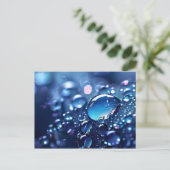 Fantasy Makro Wasserfall Postkarte (Stehend Vorderseite)