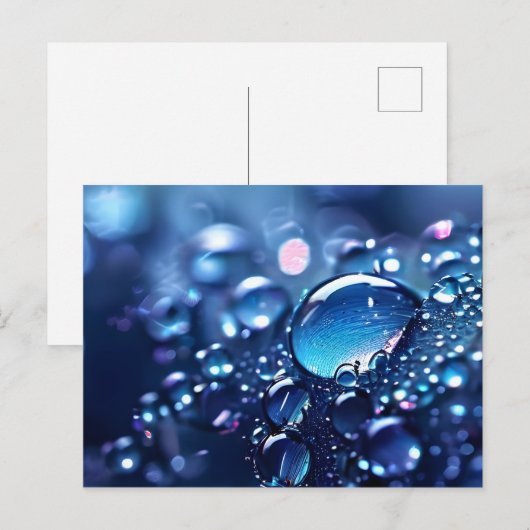 Fantasy Makro Wasserfall Postkarte (Vorne/Hinten)