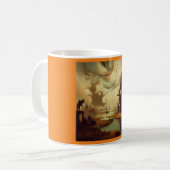 Fantasy Malerei 3 - Mittelalterliche Landschaft Kaffeetasse (Vorderseite Links)