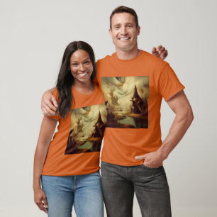 Fantasy Malerei 3 - Mittelalterliche Landschaft T-Shirt