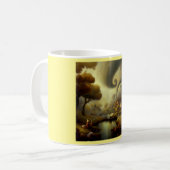 Fantasy Malerei 5 - Dorflandschaft Kaffeetasse (Vorderseite Links)