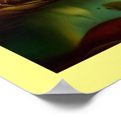 Fantasy Malerei 6 - Dorflandschaft Poster (Ecke)