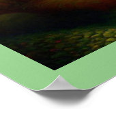 Fantasy Malerei 7 - Frauen und Katze Poster (Ecke)