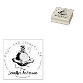 Fantasy Man Women Reading, aus der Bibliothek, Gummistempel (Stempel)