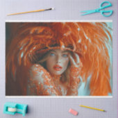 Fantasy Mandarine Dream Decoupage Seidenpapier (Basteln)