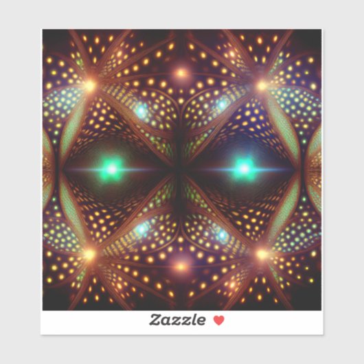 Fantasy Mandelbrot Fractal Aufkleber (Blatt)