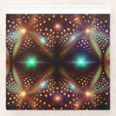 Fantasy Mandelbrot Fractal Glasuntersetzer (Vorderseite)