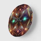 Fantasy Mandelbrot Fractal Runde Wanduhr (Winkel)