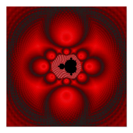 Fantasy-Mandelbrot-Fraktalbild Poster (Vorderseite)