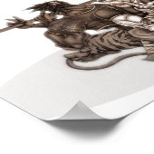 Fantasy Manga Warriors Poster (Ecke)