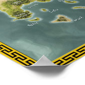 Fantasy Map Darnyan Poster (Ecke)