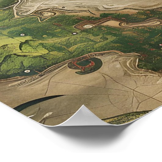 Fantasy Map Version 4 Poster (Ecke)