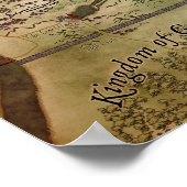 Fantasy Map von Troy, New York Poster (Ecke)