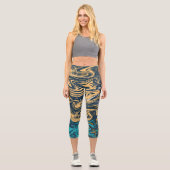 Fantasy Marble Capri Leggings (Vorderseite)