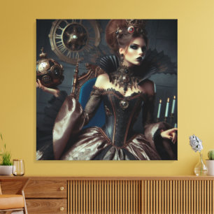 Fantasy Märchen Elegante Böse Königin Leinwanddruck