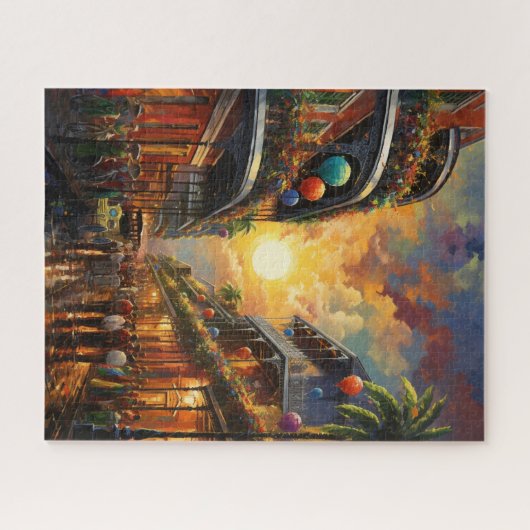 Fantasy Mardi Gras Colors  Puzzle (Horizontal)