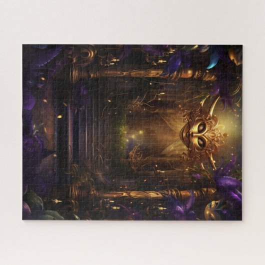 Fantasy Mardi Gras Colors Puzzle (Horizontal)
