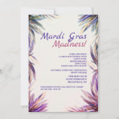 Fantasy Mardi Gras Einladung (Vorderseite)