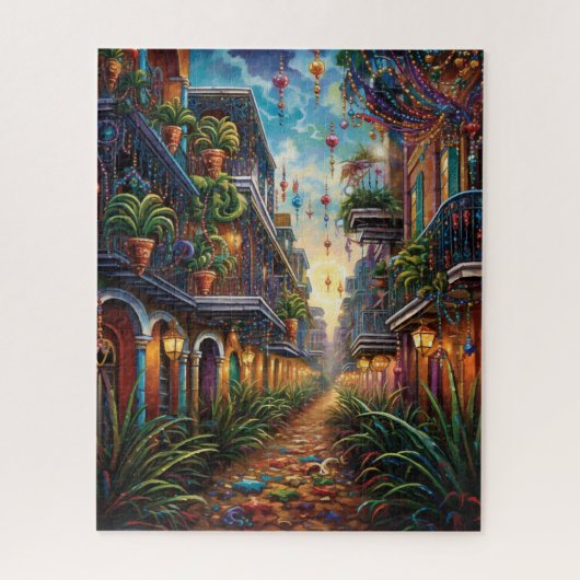Fantasy Mardi Gras Farben Puzzle (Vertikal)