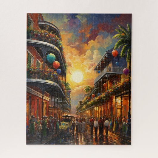 Fantasy Mardi Gras Farben  Puzzle (Vertikal)