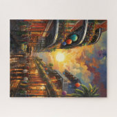 Fantasy Mardi Gras Farben  Puzzle (Horizontal)