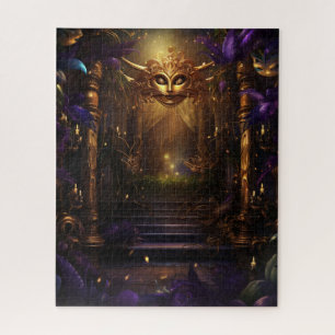 Fantasy Mardi Gras Farben Puzzle