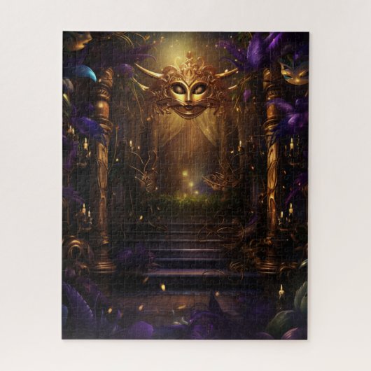 Fantasy Mardi Gras Farben Puzzle (Vertikal)