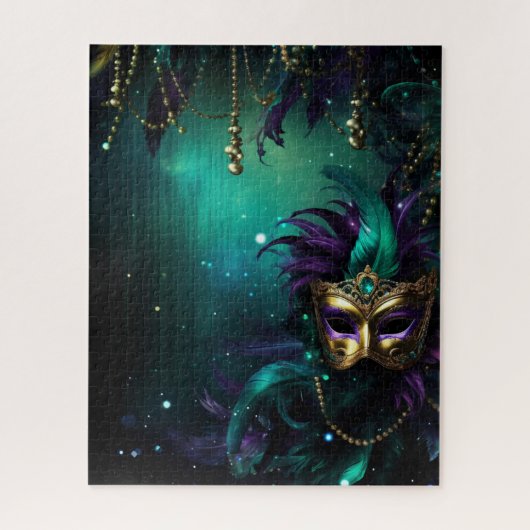 Fantasy Mardi Gras Farben  Puzzle (Vertikal)