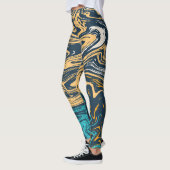 Fantasy-Marmor Leggings (Links)