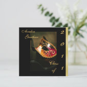 Fantasy Masquerade Klasse der Abschluss Einladung (Stehend Vorderseite)