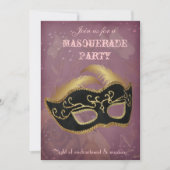 Fantasy Masquerade Party Einladung (Vorderseite)