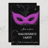 Fantasy Masquerade Party Einladung (Vorne/Hinten)