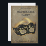 Fantasy Masquerade Party Einladung<br><div class="desc">eine modische Party Einladung mit Goldmaskerade,  leicht anpassbar,  klicken Sie auf "Anpassen",  um zusätzliche Optionen zum Hinzufügen,  Ändern,  Löschen,  Ändern,  Ändern,  Zurückzeichnen,  Wiederherstellen,  Text und Bilder zu erhalten.</div>