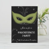 Fantasy Masquerade Party Einladung (Stehend Vorderseite)