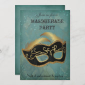Fantasy Masquerade Party Einladung (Vorne/Hinten)