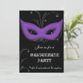 Fantasy Masquerade Party Einladung (Stehend Vorderseite)