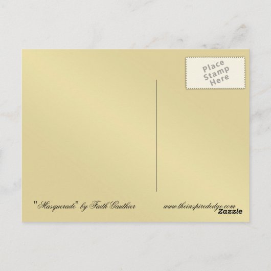 Fantasy Masquerge Rote Karte Kunst, Dichtung und M (Rückseite)