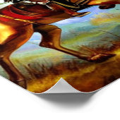 Fantasy Medieval Soldier AI Digital Art Poster #01 (Ecke)