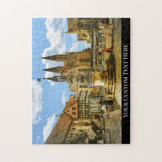 Fantasy Medieval Village Europe Puzzle (Vertikal)