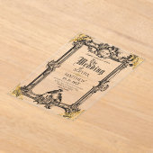 Fantasy Medieval Wedding  Acryleinladungen (Ablage )