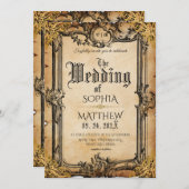 Fantasy Medieval Wedding Einladung (Vorne/Hinten)