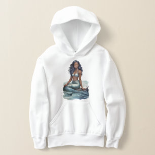 Fantasy-Meeresjungfrau-Mädchen-Kapuzenpullover Hoodie
