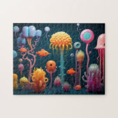Fantasy-Meereslebewesen in lebhaften Farben Puzzle (Horizontal)