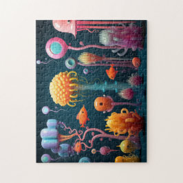 Fantasy-Meereslebewesen in lebhaften Farben Puzzle