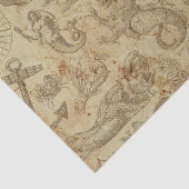 Fantasy Meerjungfrau Dragon Decoupage Seidenpapier (Ausschnitt)